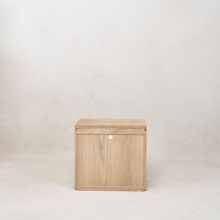 Sofita Wood Nightstand - White Oak End Tables TriadCommerceInc