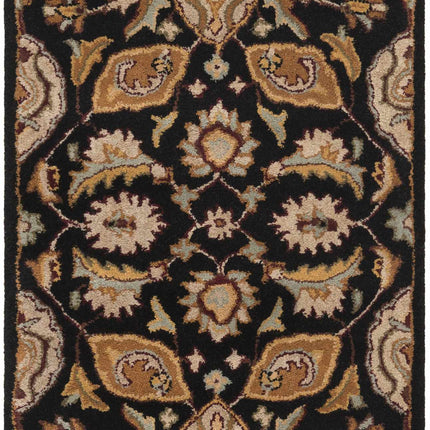 Blomkest Black&Yellow Traditional Wool Carpet - Promo Rugs TriadCommerceInc 2'3" x 8' Runner