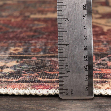 Bondville Vintage Flat Pile Washable Rug Rugs TriadCommerceInc