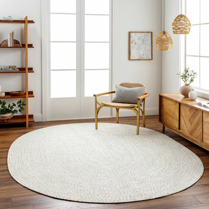 Beige Braided Faux Jute Rug Rugs TriadCommerceInc