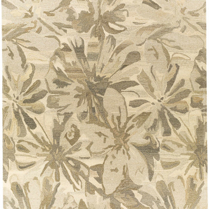 Ilfeld Athena Beige Floral Wool Rug Rugs TriadCommerceInc 8' x 11' Rectangle