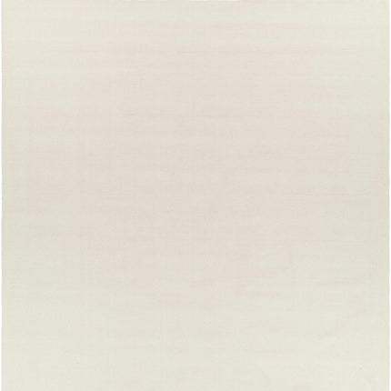 Brockton Solid Wool Light Beige Area Rug Rugs TriadCommerceInc 9'9" Square