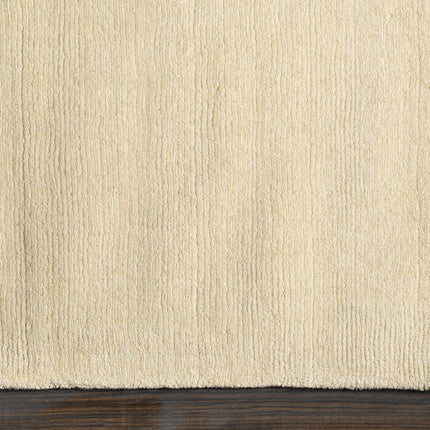 Brockton Solid Wool Light Beige Area Rug Rugs TriadCommerceInc