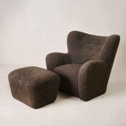 Papa Teddy Chair - Mocha Boucle Arm Chairs, Recliners & Sleeper Chairs TriadCommerceInc