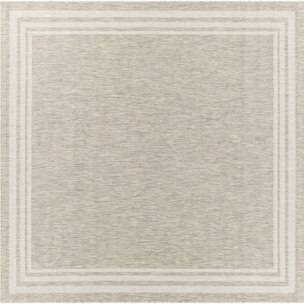 Burradoo Bordered Beige Rug Rugs TriadCommerceInc 6'7" Square