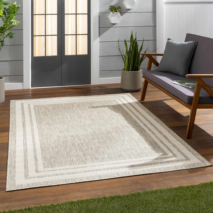 Burradoo Bordered Beige Rug Rugs TriadCommerceInc
