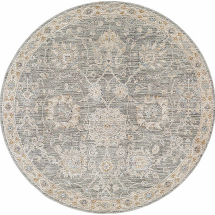 Monterey Gray Persian Rug - Clearance Rugs TriadCommerceInc 5'3" Round