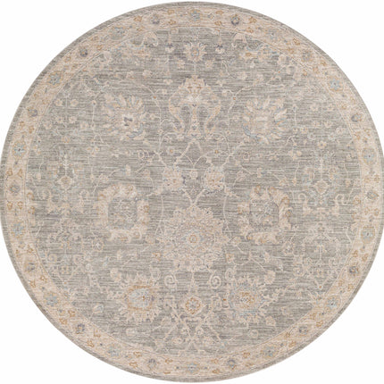 Monterey Gray Persian Rug - Clearance Rugs TriadCommerceInc 6'7" Round