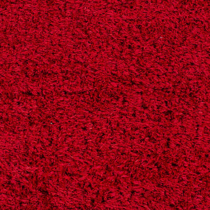 Siari Solid Red Shag Rug Rugs TriadCommerceInc