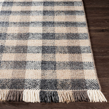 Chilliwack Gray Plaid Wool Rug Rugs TriadCommerceInc
