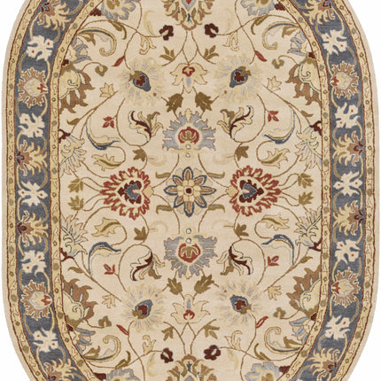 Cherryfield 1125 Yellow&Sage Wool Rug Rugs TriadCommerceInc 6' x 9' Oval