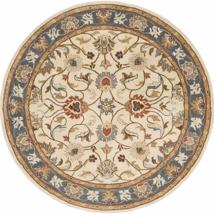 Cherryfield 1125 Yellow&Sage Wool Rug Rugs TriadCommerceInc 6' Round