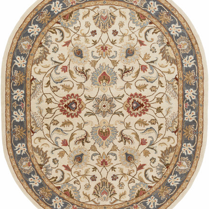 Cherryfield 1125 Yellow&Sage Wool Rug Rugs TriadCommerceInc 8' x 10' Oval