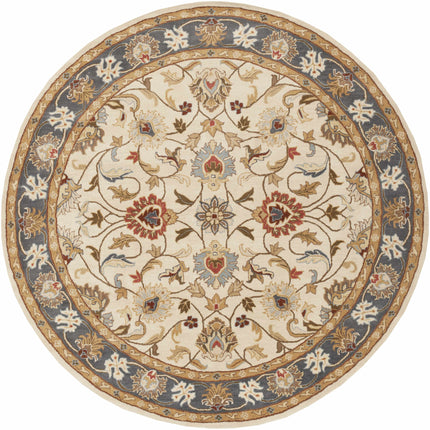 Cherryfield 1125 Yellow&Sage Wool Rug Rugs TriadCommerceInc 8' Round