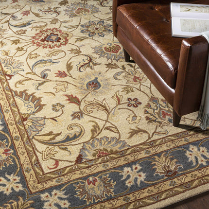 Cherryfield 1125 Yellow&Sage Wool Rug Rugs TriadCommerceInc