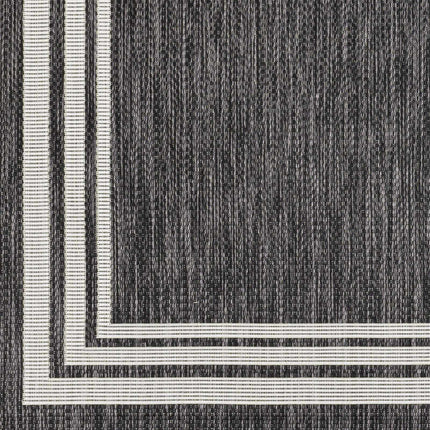 Coonamble Bordered Antrasit Outdoor Rug Rugs TriadCommerceInc