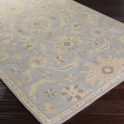 Copen Beige Floral Wool Rug Rugs TriadCommerceInc