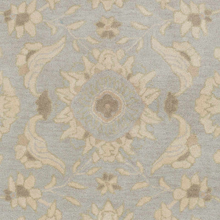 Copen Beige Floral Wool Rug Rugs TriadCommerceInc