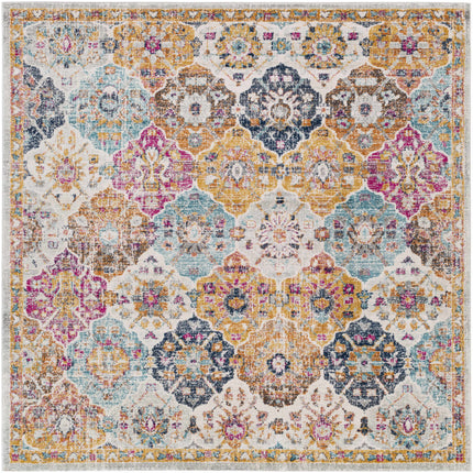 Custar Colorful Area Rug Rugs TriadCommerceInc 6'7" Square