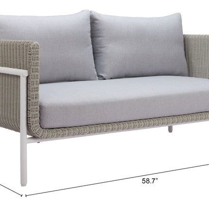 Frais Loveseat Gray Seating TriadCommerceInc
