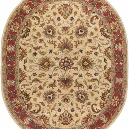 Cherryfield Hand Tufted Brown & Rust 1001 Wool Rug Rugs TriadCommerceInc 8' x 10' Oval
