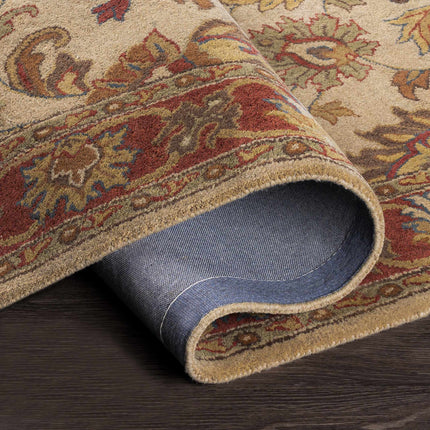 Cherryfield Hand Tufted Brown & Rust 1001 Wool Rug Rugs TriadCommerceInc