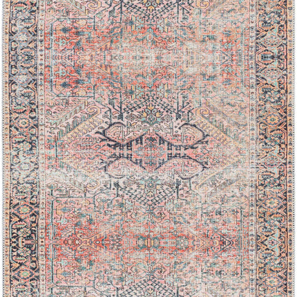 Pink Dunshaughlin Distressed Washable Area Rug - Clearance Rugs TriadCommerceInc * 2'7" x 7'3" Runner