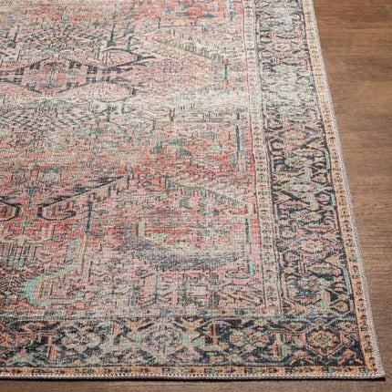 Pink Dunshaughlin Distressed Washable Area Rug - Clearance Rugs TriadCommerceInc