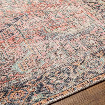 Pink Dunshaughlin Distressed Washable Area Rug - Clearance Rugs TriadCommerceInc