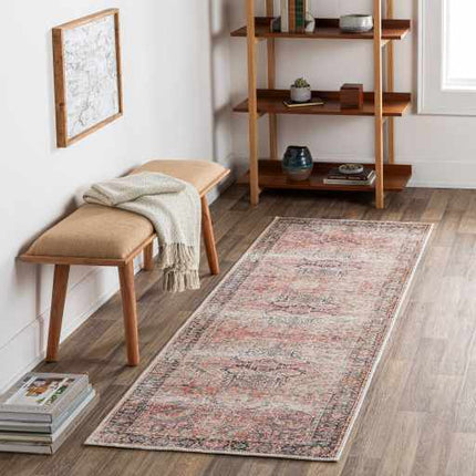 Pink Dunshaughlin Distressed Washable Area Rug - Clearance Rugs TriadCommerceInc
