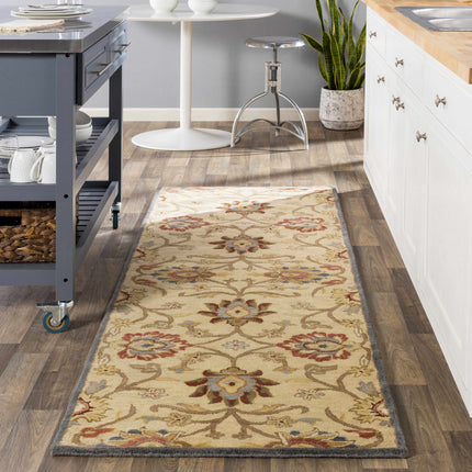 Caesar 1116 Hand Tufted Beige & Rust Wool Rug Rugs TriadCommerceInc