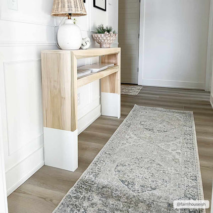 Rudo Blue Flat Pile Washable Rug Rugs TriadCommerceInc