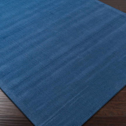 Brockton Solid Wool Blue Area Rug Rugs TriadCommerceInc