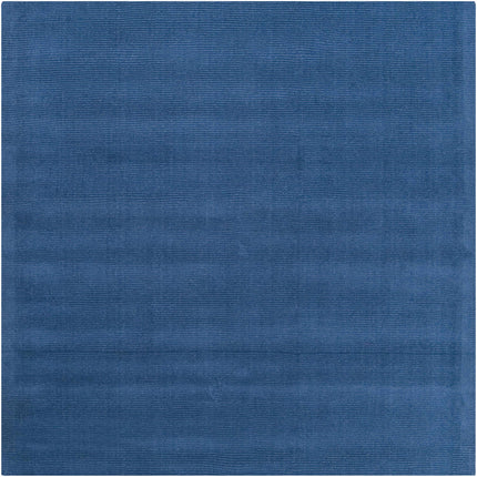 Brockton Solid Wool Blue Area Rug Rugs TriadCommerceInc 8' Square
