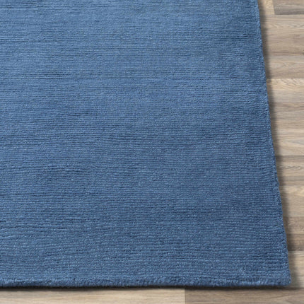 Brockton Solid Wool Blue Area Rug Rugs TriadCommerceInc