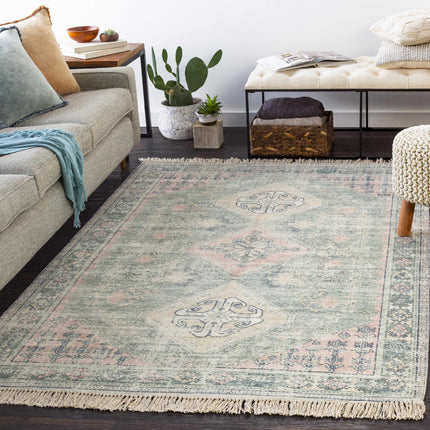Foraker Sage Green Cotton Rug Rugs TriadCommerceInc