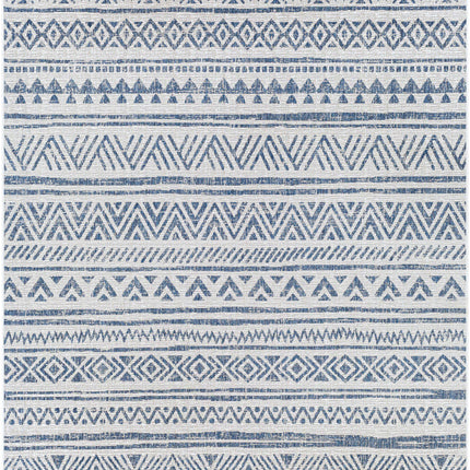 Novato Navy All Over Pattern Performance Rug Rugs TriadCommerceInc 7'10" x 10'2" Rectangle
