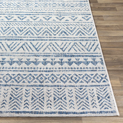 Novato Navy All Over Pattern Performance Rug Rugs TriadCommerceInc