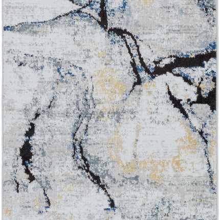 Fremantle Gray Marble Rug Rugs TriadCommerceInc 2'7" x 7'3" Runner