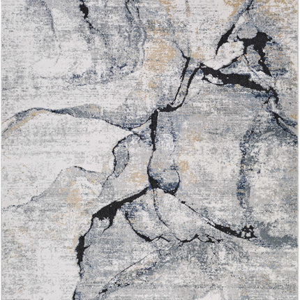 Fremantle Gray Marble Rug Rugs TriadCommerceInc 5'3" x 7' Rectangle