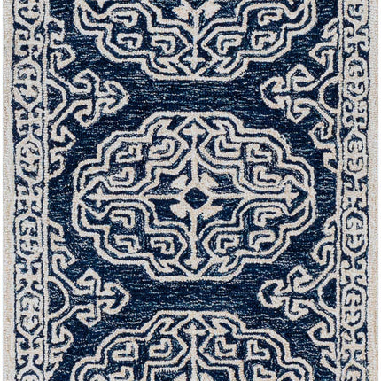 Glenoma Blue Regency Wool Rug Rugs TriadCommerceInc 2'6" x 10' Runner