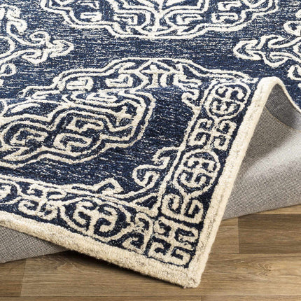 Glenoma Blue Regency Wool Rug Rugs TriadCommerceInc
