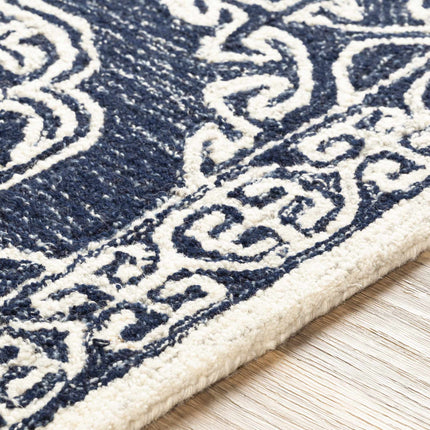 Glenoma Blue Regency Wool Rug Rugs TriadCommerceInc