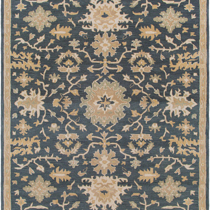 Caesar 1154 Navy Wool Rug Rugs TriadCommerceInc 7'6" x 9'6" Rectangle