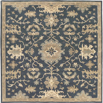 Caesar 1154 Navy Wool Rug Rugs TriadCommerceInc 8' Square
