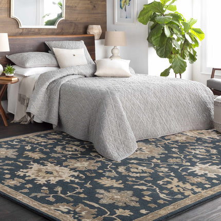 Caesar 1154 Navy Wool Rug Rugs TriadCommerceInc