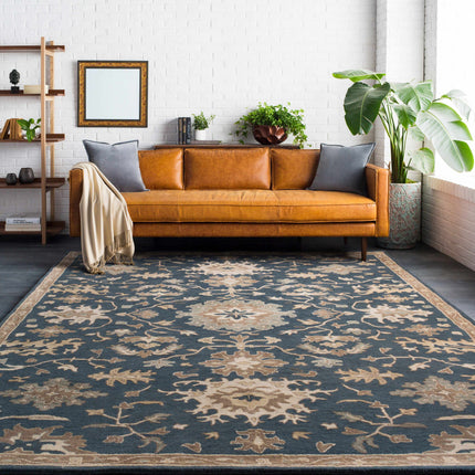 Caesar 1154 Navy Wool Rug Rugs TriadCommerceInc