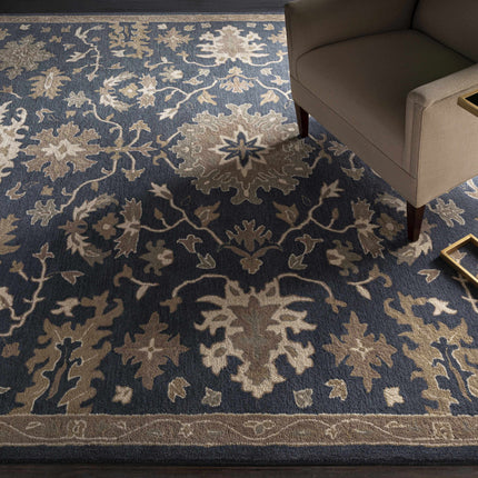 Caesar 1154 Navy Wool Rug Rugs TriadCommerceInc