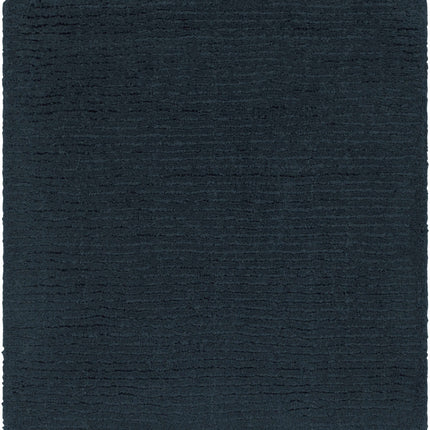 Brockton Solid Wool Dark Blue Area Rug Rugs TriadCommerceInc