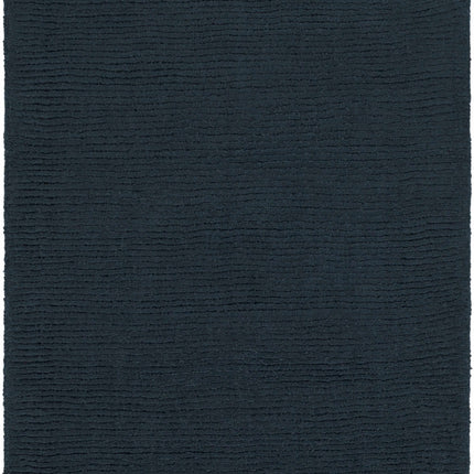 Brockton Solid Wool Dark Blue Area Rug Rugs TriadCommerceInc 2' x 3' Rectangle
